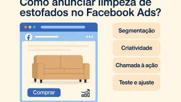 Como anunciar limpeza de estofados no Facebook Ads?