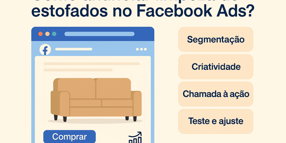 Como anunciar limpeza de estofados no Facebook Ads?
