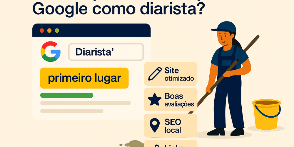 Como aparecer no topo do Google como diarista?