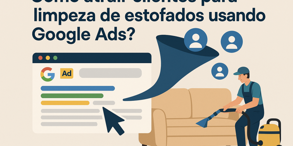 Como atrair clientes para limpeza de estofados usando Google Ads?