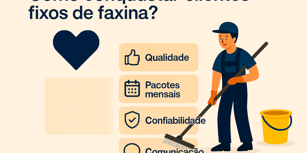Como conquistar clientes fixos de faxina?