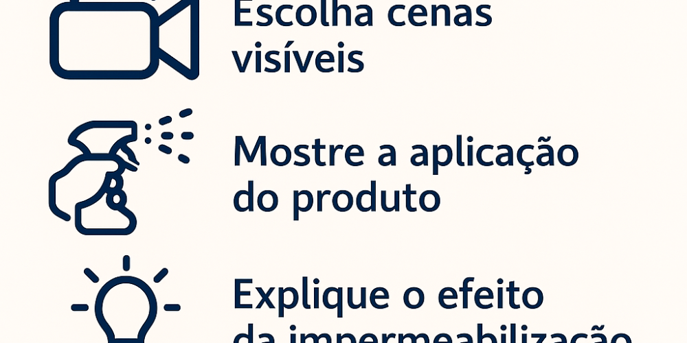 Como criar um vídeo de venda de impermeabilização?