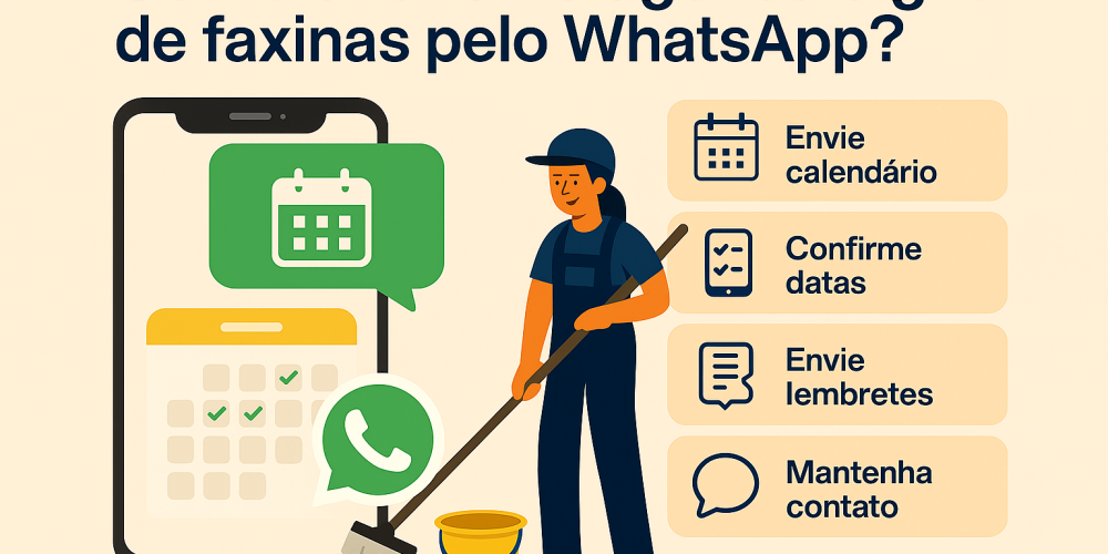 Como criar uma agenda digital de faxinas pelo WhatsApp?