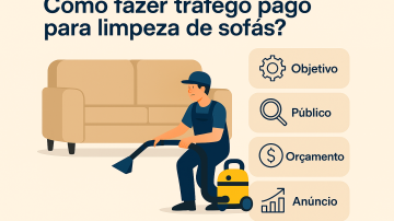Como fazer tráfego pago para limpeza de sofás?