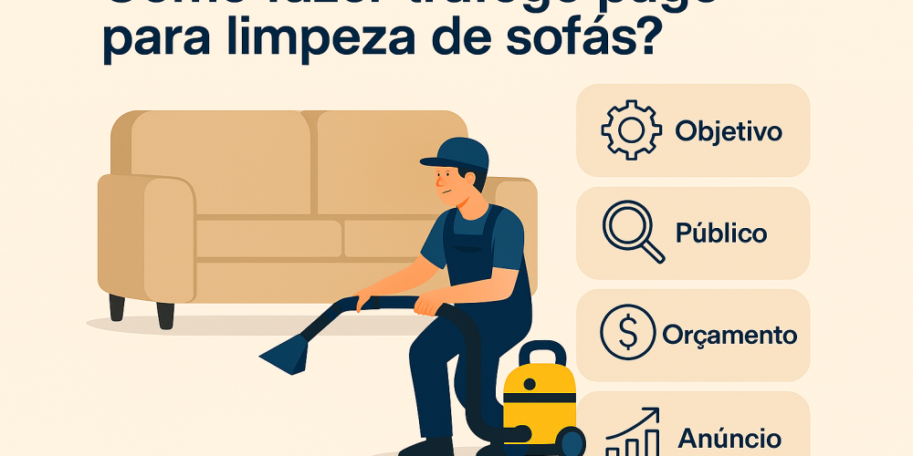 Como fazer tráfego pago para limpeza de sofás?