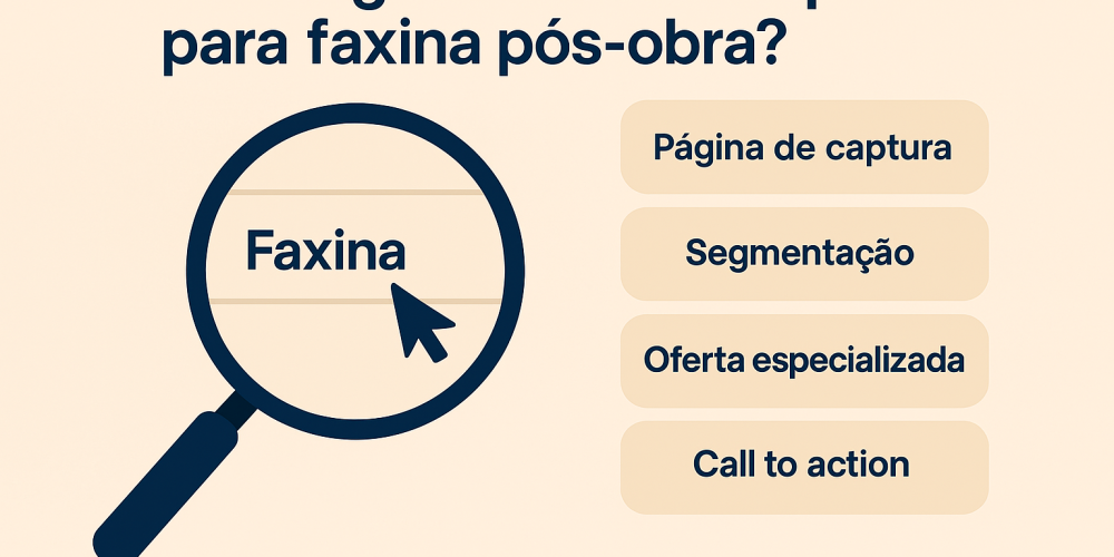 Como gerar leads de qualidade para faxina pós-obra?