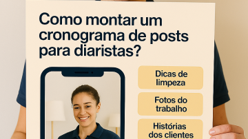 Como montar um cronograma de posts para diaristas?