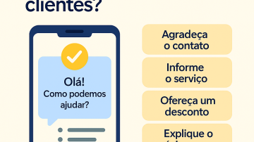 Como usar mensagens automáticas para novos clientes?