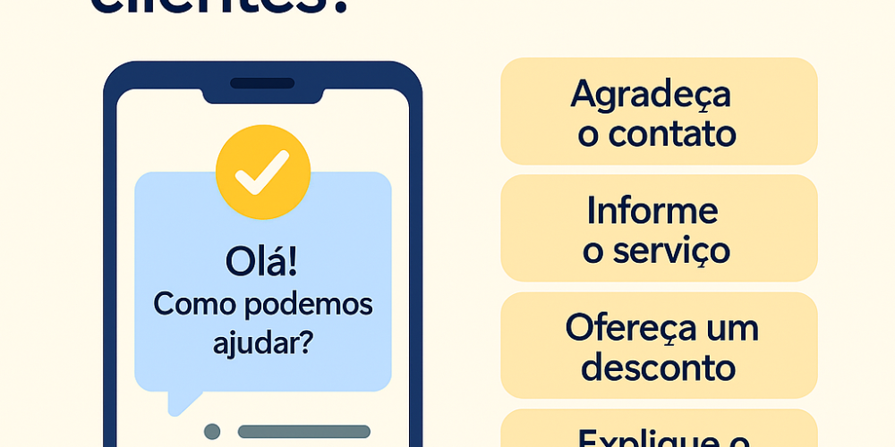 Como usar mensagens automáticas para novos clientes?
