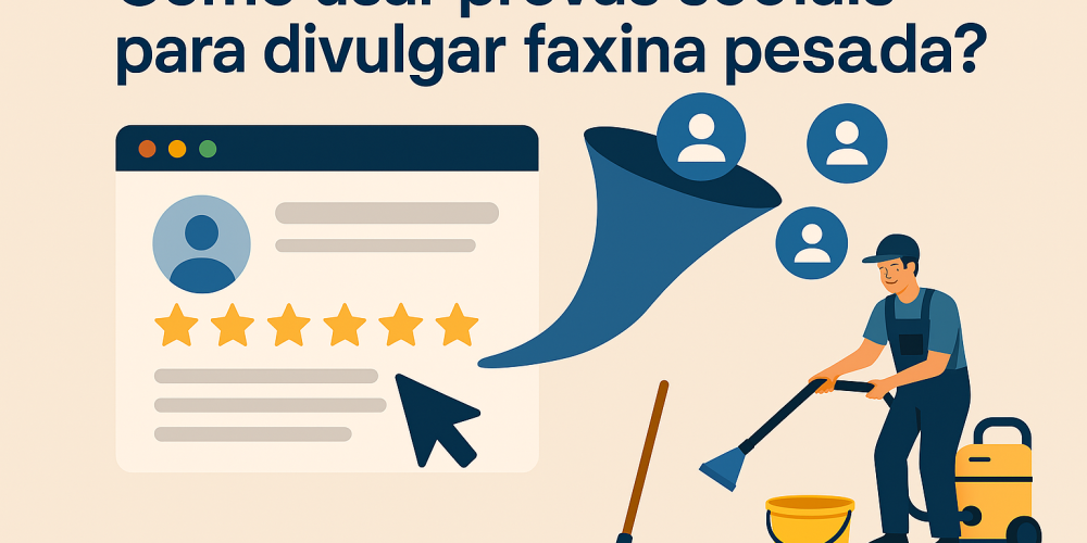 Como usar provas sociais para divulgar faxina pesada?
