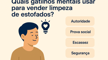 Quais gatilhos mentais usar para vender limpeza de estofados?