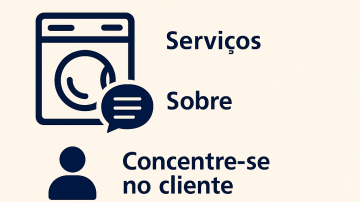 Quais páginas um site de lavanderia deve ter?
