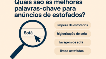 Quais são as melhores palavras-chave para anúncios de estofados?