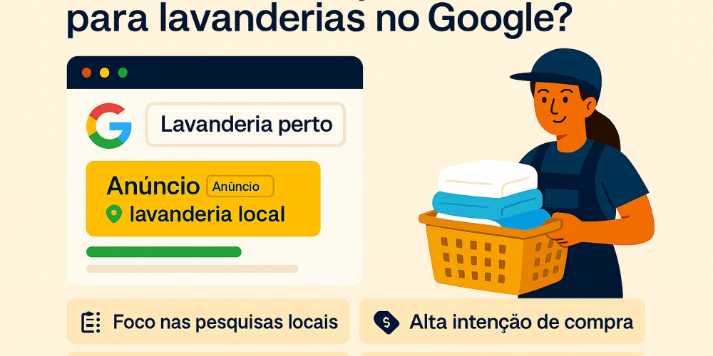 Qual o melhor tipo de anúncio para lavanderias no Google?
