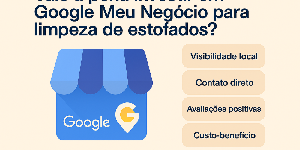 Vale a pena investir em Google Meu Negócio para limpeza de estofados?